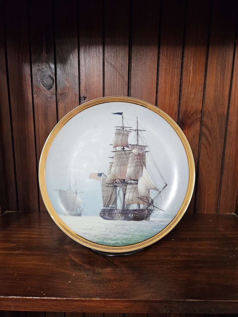 Vintage 1987 Plate titled "Constitution", produced in 1986 by The Franklin Mint